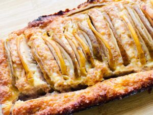 Varškės apkepas su vaisiais